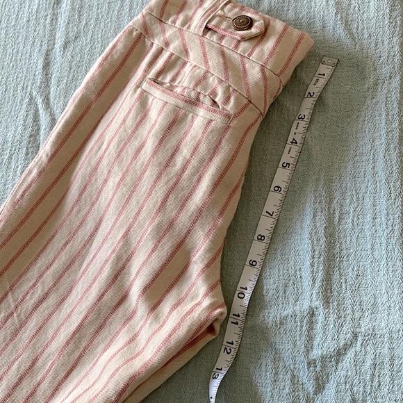 Anthropologie Elevenses summer linen blend wide leg pants, S. - Picture 6 of 12